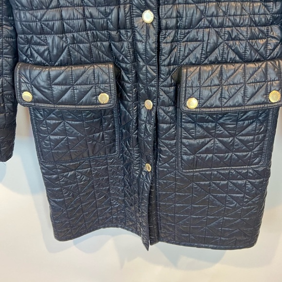 Marc by Marc Jacobs Navy Quilted Trench Coat - Picture 3 of 6